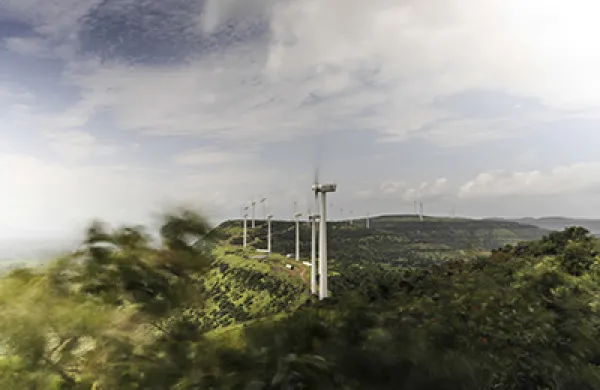 Wind Turbines At Bharat Light & Power Ltd.'s Rewalkawadi Windfarm