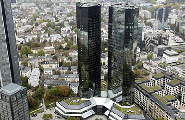 European Central Bank Headquarters And Frankfurt's Financial District Ahead Of Comprehensive Bank Assessment