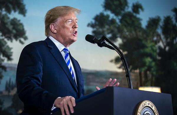 Donald Trump announced on May 8, 2018 that the U.S. would withdraw from the Iran deal (Al Drago/Bloomberg)