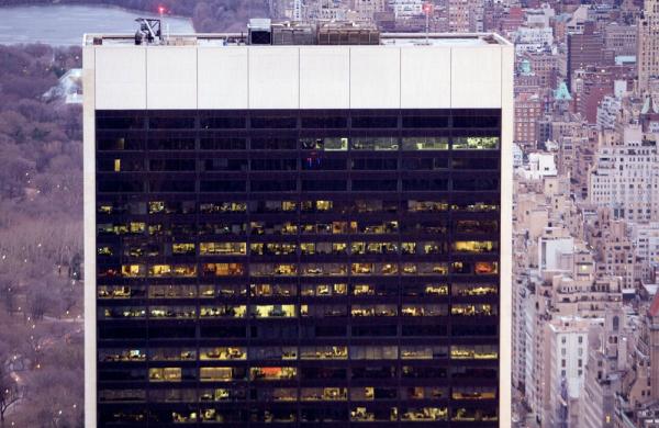 Apollo Global Management headquarters. (Andrew Harrer/Bloomberg)