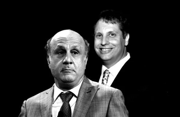 David Siegel and John Overdeck (Bloomberg photos)