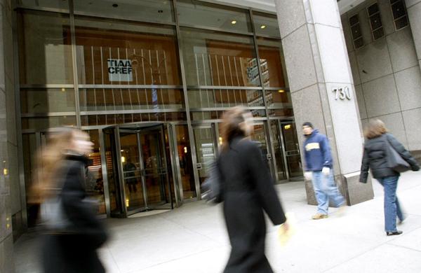 TIAA headquarters in New York (Diane Bondareff/Bloomberg News)