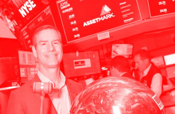 Charles Goldman at the New York Stock Exchange. (Courtesy AssetMark)