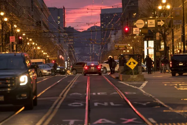 Market Street in San Francisco, California. (David Paul Morris/Bloomberg)