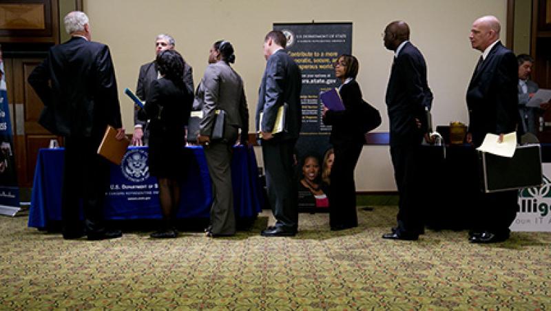 Inside A Career Fair Ahead Of Jobless Claims Figures Inside A Career Fair Ahead Of Jobless Claims Figures
