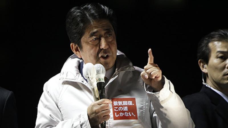 Japan Prime Minister Shinzo Abe Speaks At Election Campaign Rally Japan Prime Minister Shinzo Abe Speaks At Election Campaign Rally