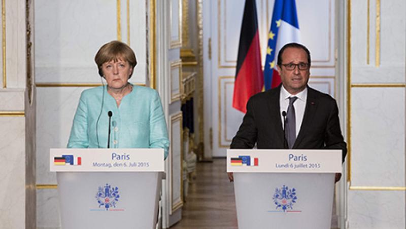 Germany's Chancellor Angela Merkel And France's President Francois Hollande Meet To Access Greek Situation Germany's Chancellor Angela Merkel And France's President Francois Hollande Meet To Access Greek Situation