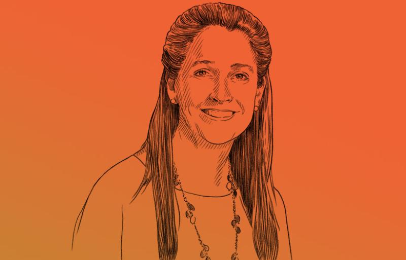 Ana Marshall, CIO of the 9.5 billion William and Flora Hewlett Foundation (Illustration by Anje Jager).