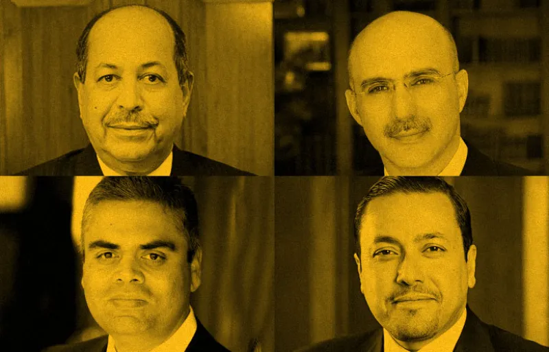 Top: Mohammed Al-Shroogi, Mohammed Alardhi. Bottom: Rishi Kapoor, Hazem Ben-Gacem. (Photos via Investcorp)