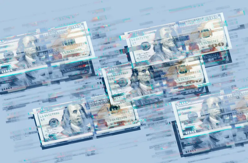 abstract image of money