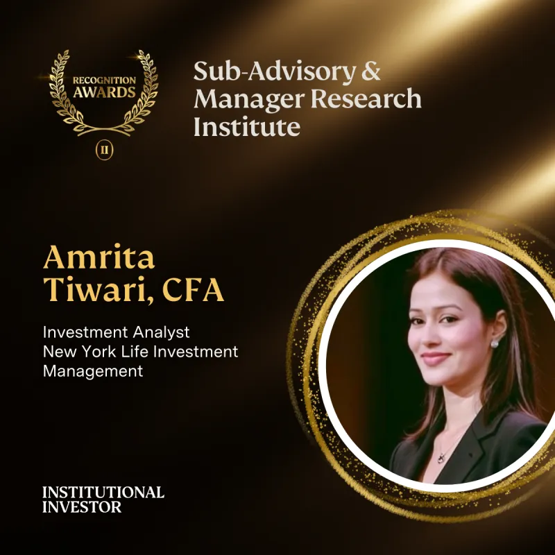 Amrita Tiwari, Investment Analyst, New York Life Investment Management