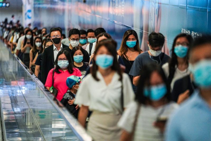 Hong Kong, July 2020. (Lam Yik/Bloomberg)