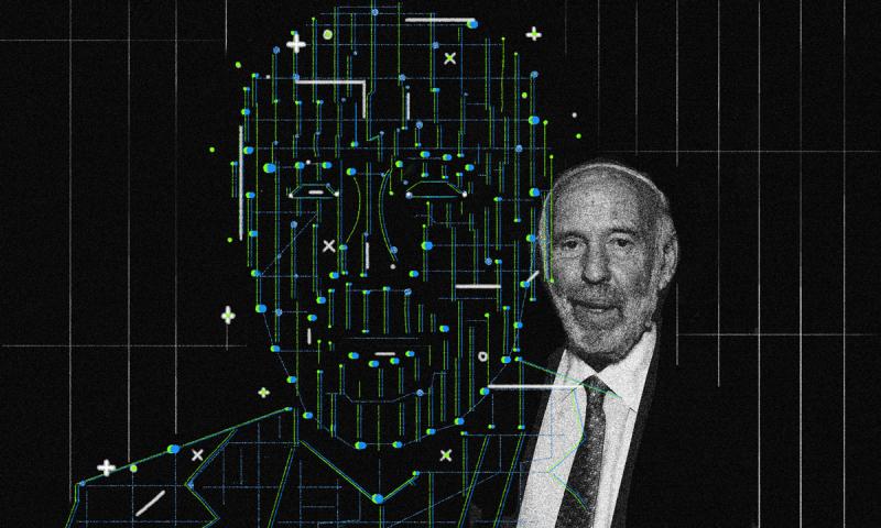 Illustration by II/Photo of Jim Simons (Amanda Gordon/Bloomberg) Illustration by II/Photo of Jim Simons (Amanda Gordon/Bloomberg)
