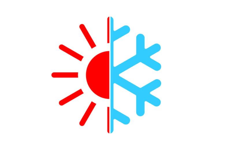 sun and snowflakes
