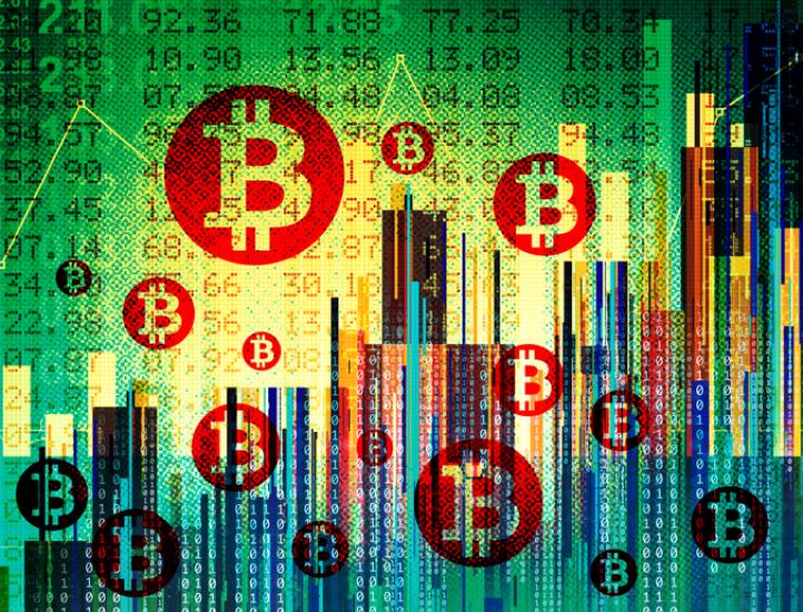 Bitcoin graphic illustration