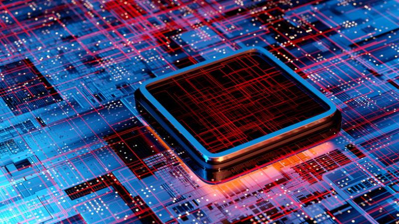 CPU and Computer chip concept