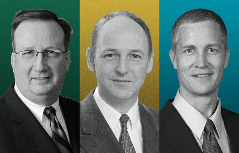 From left to right: Paul Finlayson, Stuart Lawson, Matt Smith.