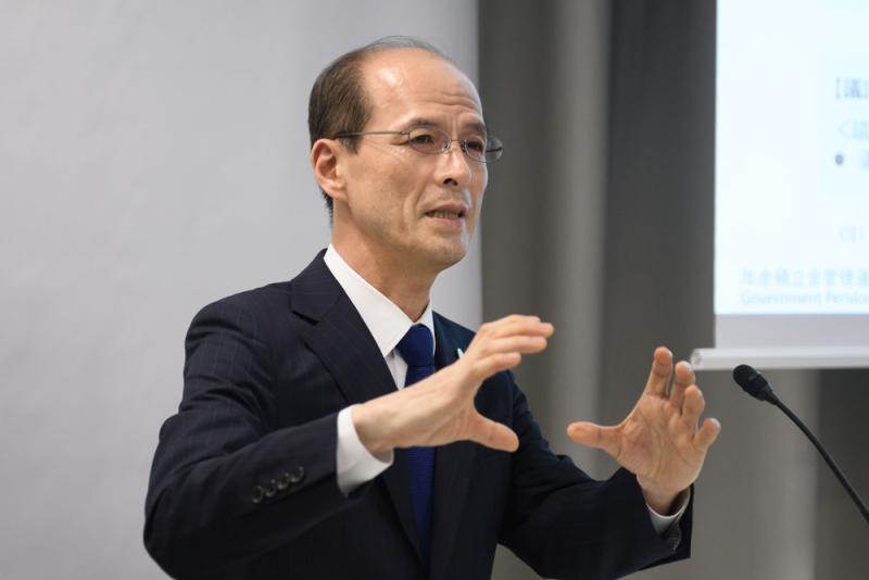 Norihiro Takahashi, president of the Government Pension Investment Fund (Akio Kon/Bloomberg)
