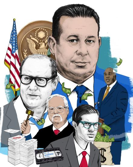 Jose Baez, Robert Capers, David Levy, Brian Cogan, Mark Nordlicht. (Illustrations by Want Some Studio) Jose Baez, Robert Capers, David Levy, Brian Cogan, Mark Nordlicht. (Illustrations by Want Some Studio)