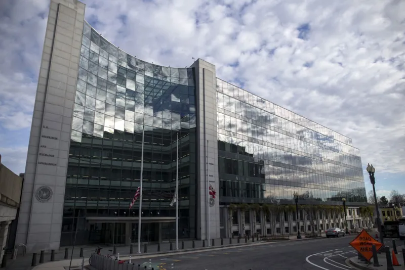 The headquarters building of the U.S. Securities and Exchange Commission. (Zach Gibson/Bloomberg)