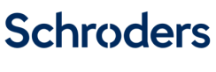 Schroders logo in blue text on a white background.